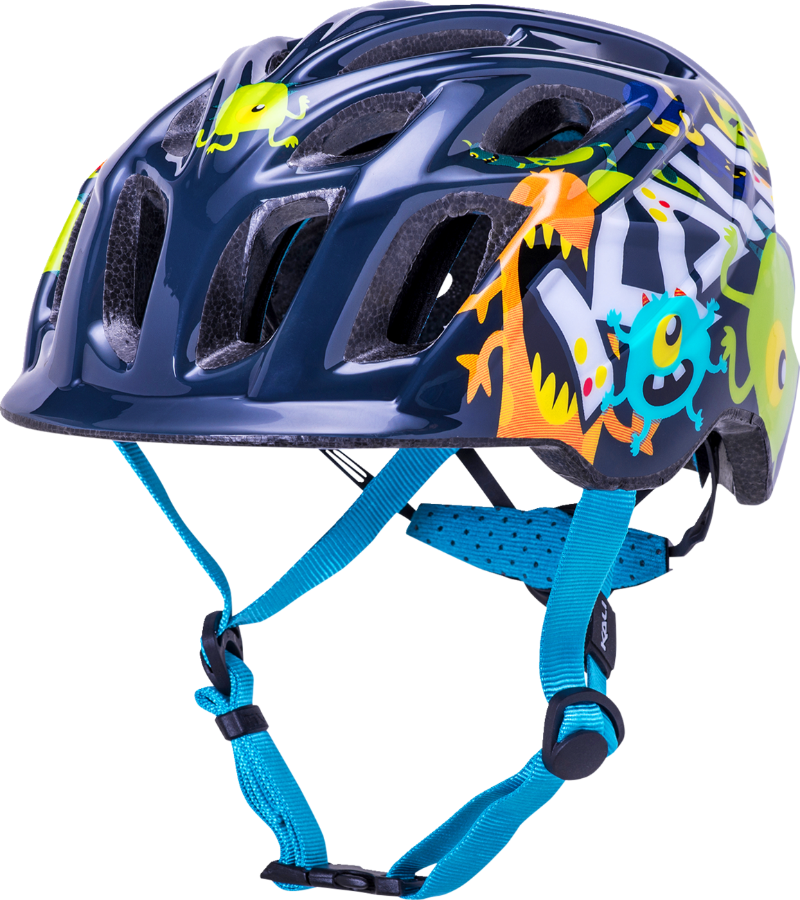 KALI Child Chakra Bicycle Helmet - Monsters - Black - Small 0221020425