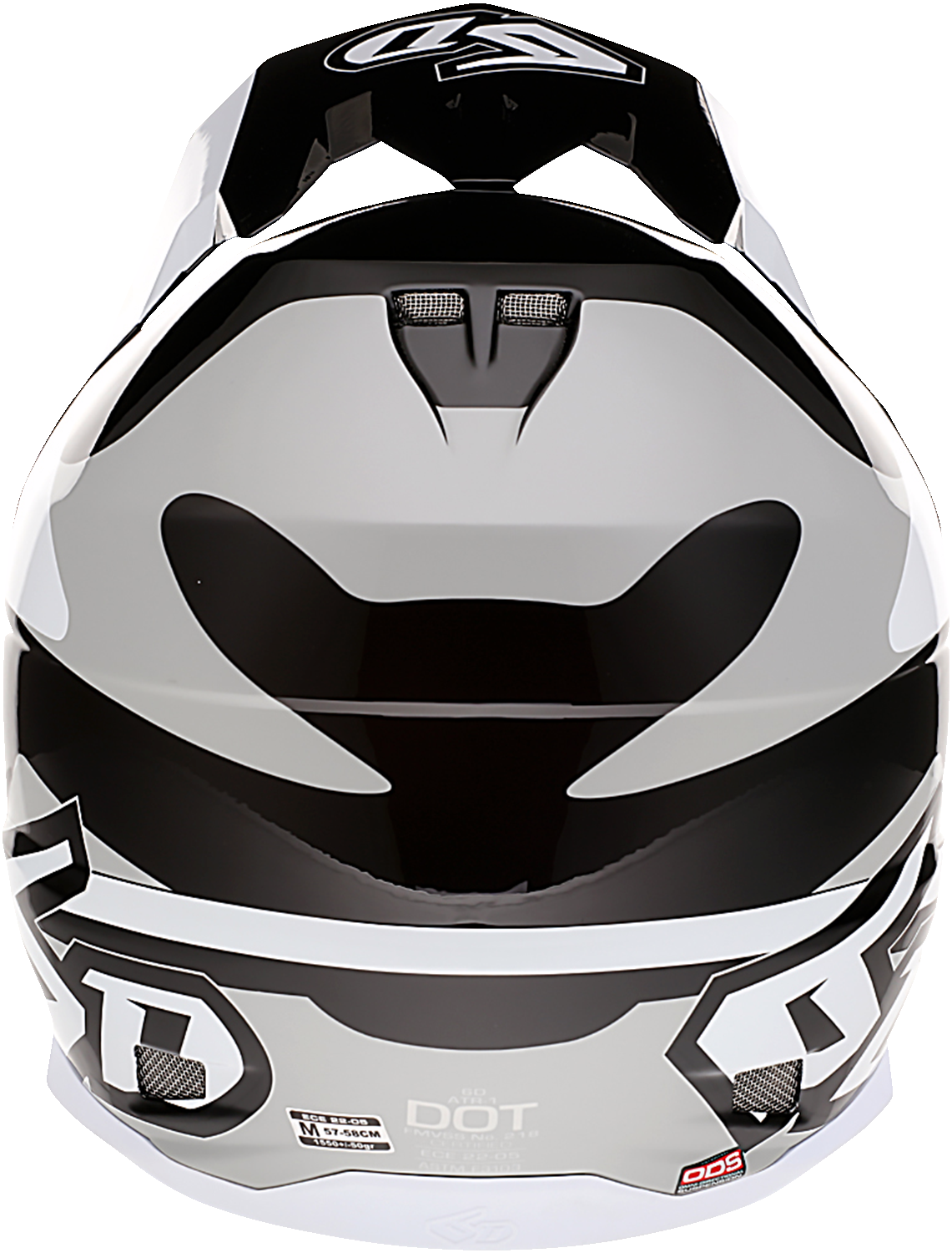 6D ATR-1 Motorcycle Helmet - Apex - White - Medium 10-4516