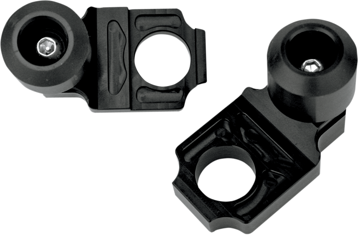 DRIVEN RACING Axle Block Sliders - Aprilia - Black DRAX-109-BK