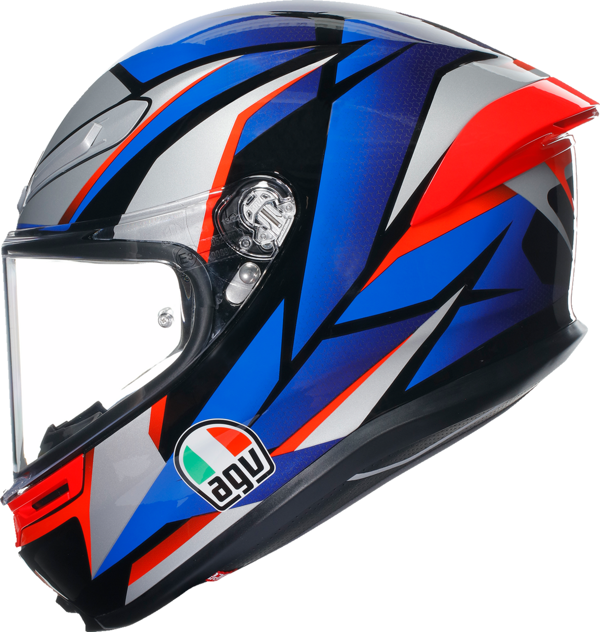 AGV K6 S Motorcycle Helmet - Slashcut - Black/Blue/Red - Small 2118395002015S