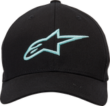 ALPINESTARS Ageless Curve Hat - Black/Light Aqua - L/XL 1017810101177LX