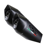 GPR Exhaust System Ducati Monster 695 2006-2008, Furore Nero, Dual slip-on Including Removable DB Killers and Link Pipes