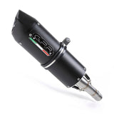 GPR Exhaust System Kawasaki Kle 500 1991-2007, Furore Nero, Slip-on Exhaust Including Removable DB Killer and Link Pipe