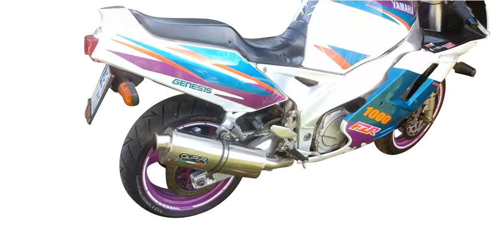 GPR Exhaust System Yamaha Fzr 1000 Ex-Up 1989-1990, Trioval, Slip-on Exhaust Including Removable DB Killer and Link Pipe