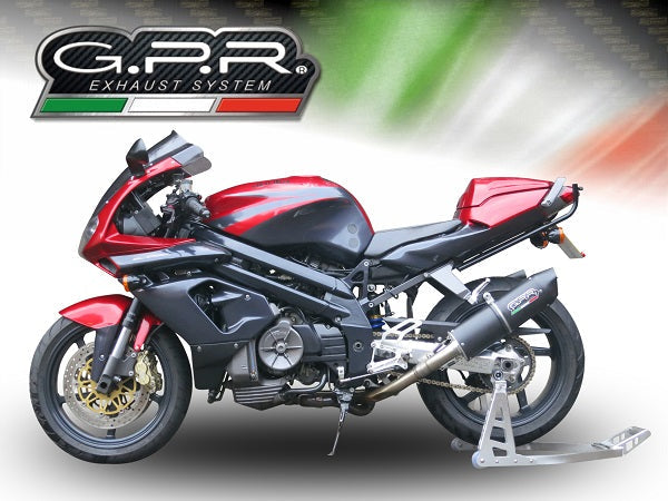 GPR Exhaust for Aprilia Sl - Falco 1000 2000-2004, Furore Nero, Dual slip-on Including Removable DB Killers and Link Pipes