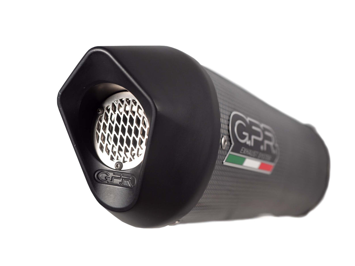 GPR Exhaust System Cf Moto 650 Mt 2021-2023, Furore Poppy, Slip-on Exhaust Including Link Pipe and Removable DB Killer