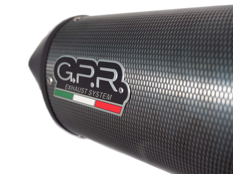 GPR Exhaust System Triumph Tiger 900 1999-2002, Furore Poppy, Slip-on Exhaust Including Removable DB Killer and Link Pipe