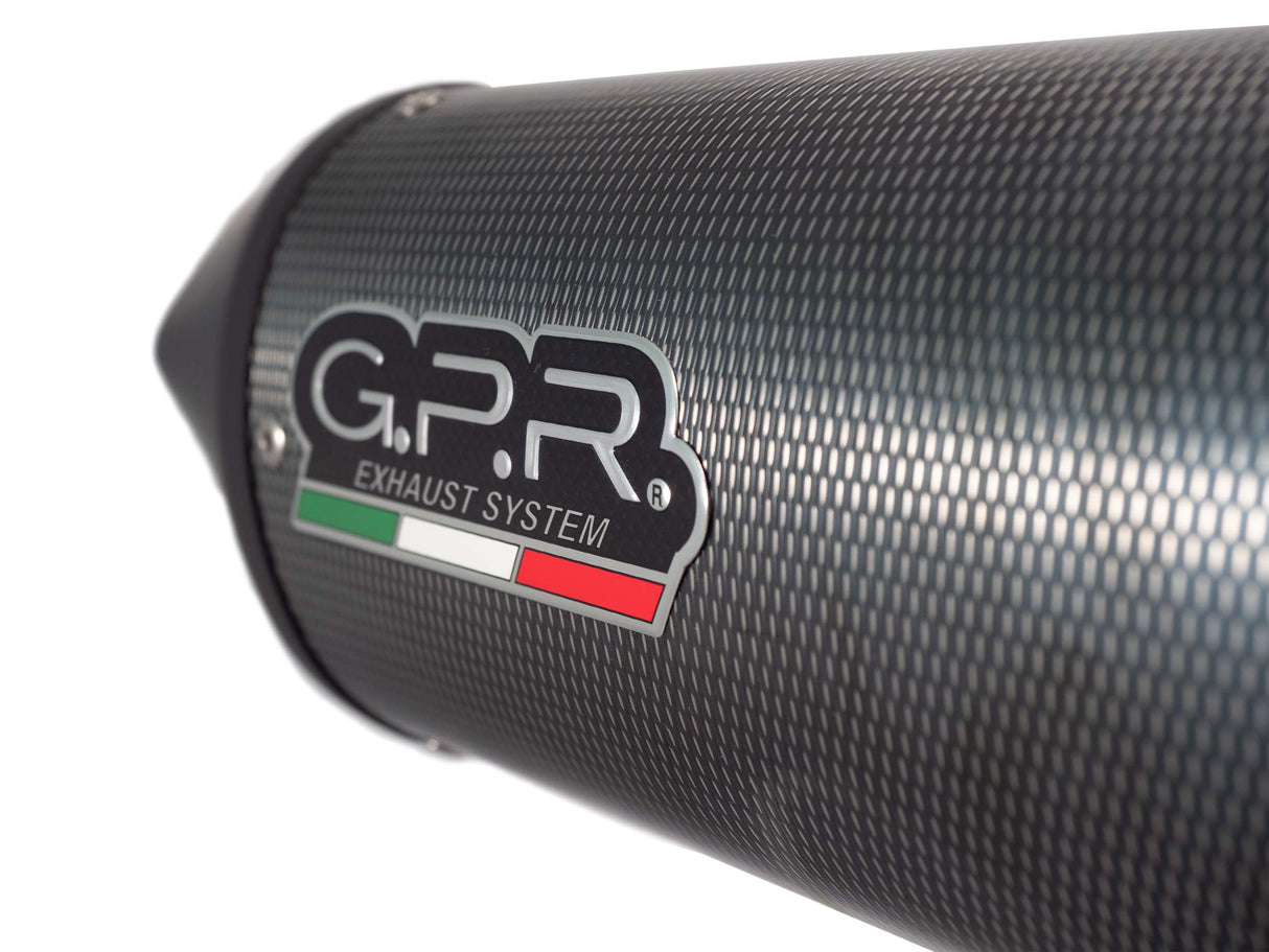 GPR Exhaust for Aprilia Tuono V4 R - Std - Aprc 1000 2011-2014, Furore Poppy, Slip-on Exhaust Including Removable DB Killer and Link Pipe