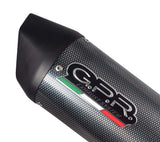 GPR Exhaust for Aprilia Tuono V4 R - Std - Aprc 1000 2011-2014, Furore Poppy, Slip-on Exhaust Including Removable DB Killer and Link Pipe