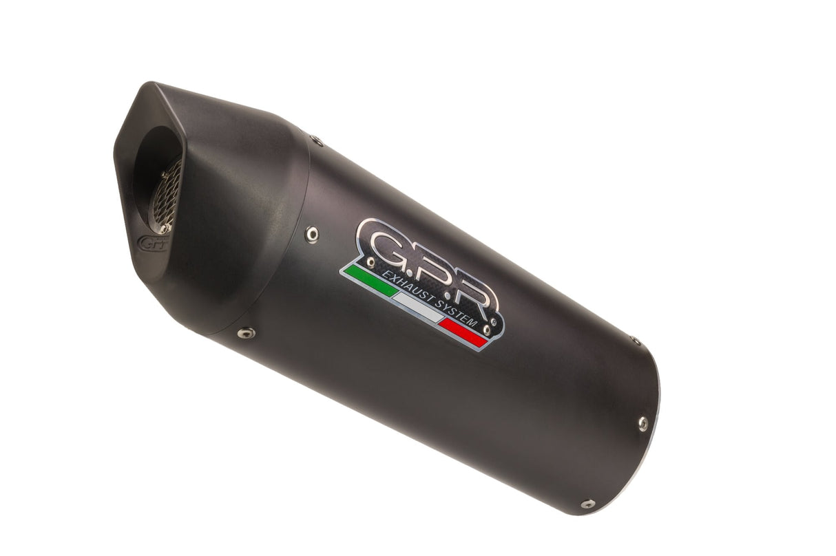 GPR Exhaust for Aprilia Rx 125 2021-2023, Furore Evo4 Nero, Slip-on Exhaust Including Link Pipe and Removable DB Killer