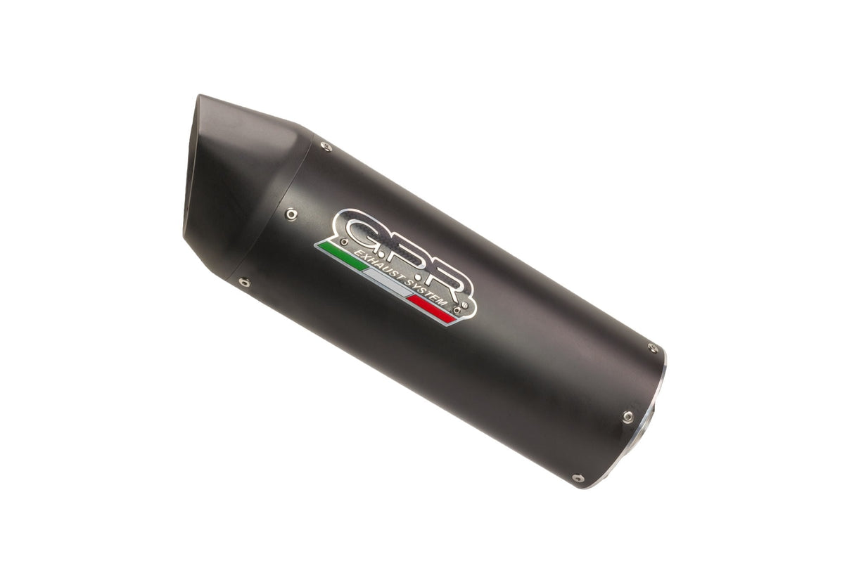 GPR Exhaust for Aprilia Rx 125 2021-2023, Furore Evo4 Nero, Slip-on Exhaust Including Link Pipe and Removable DB Killer