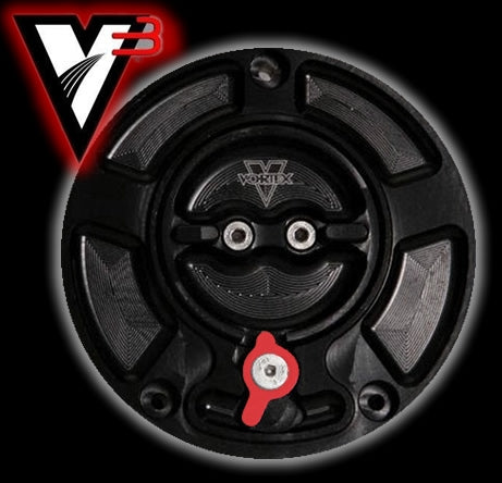 V3 Vortex Fuel Gas Cap for Early Model Kawasaki ZX6R ZX9R ZX10R Sportbikes