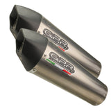 GPR Exhaust System Kawasaki ZZR1400 2017-2020, GP Evo4 Titanium, Dual slip-on Including Removable DB Killers and Link Pipes