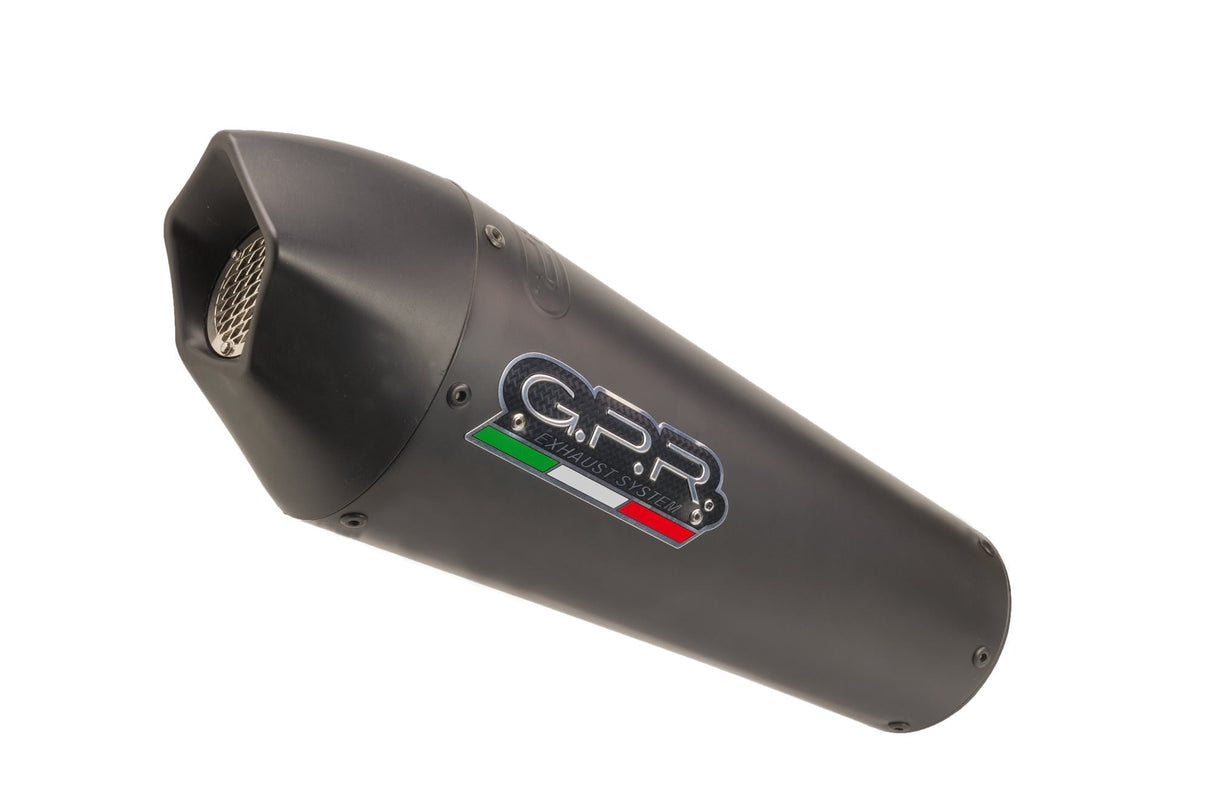 GPR Exhaust System Honda CRF1000L Africa Twin 2018-2020, GP Evo4 Black Titanium, Slip-on Exhaust Including Removable DB Killer and Link Pipe