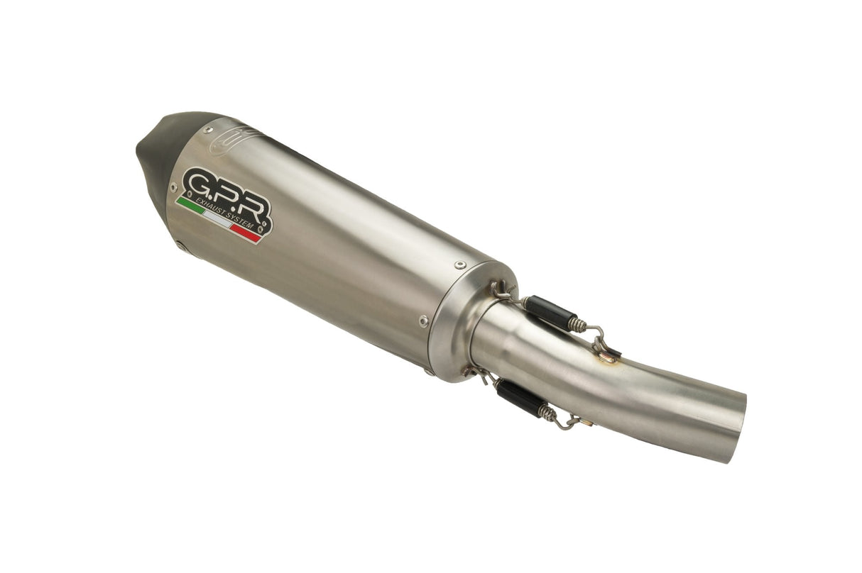 GPR Exhaust System Honda CBF600S 2007-2012, Gpe Ann. titanium, Slip-on Exhaust Including Removable DB Killer and Link Pipe