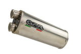 GPR Exhaust for Aprilia Tuareg 660 2021-2023, Dual Inox, Slip-on Exhaust Including Removable DB Killer and Link Pipe