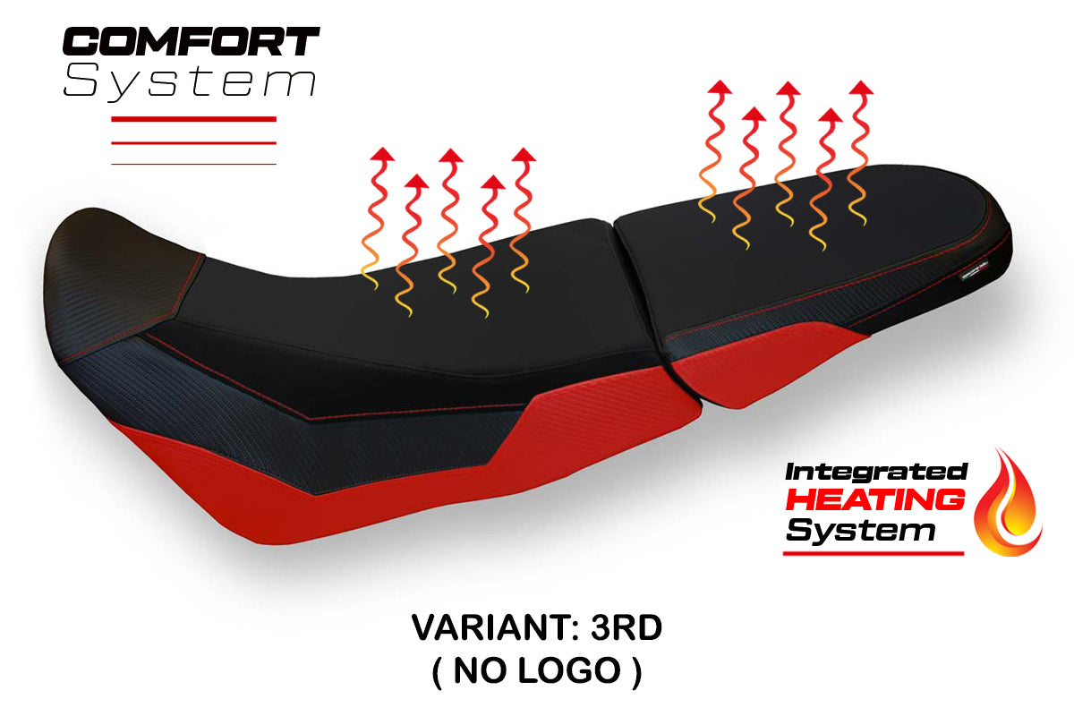 Honda Africa Twin 1000 Adv 2018 2019 Comfort Heated Seat Cover Tappezzeria Red