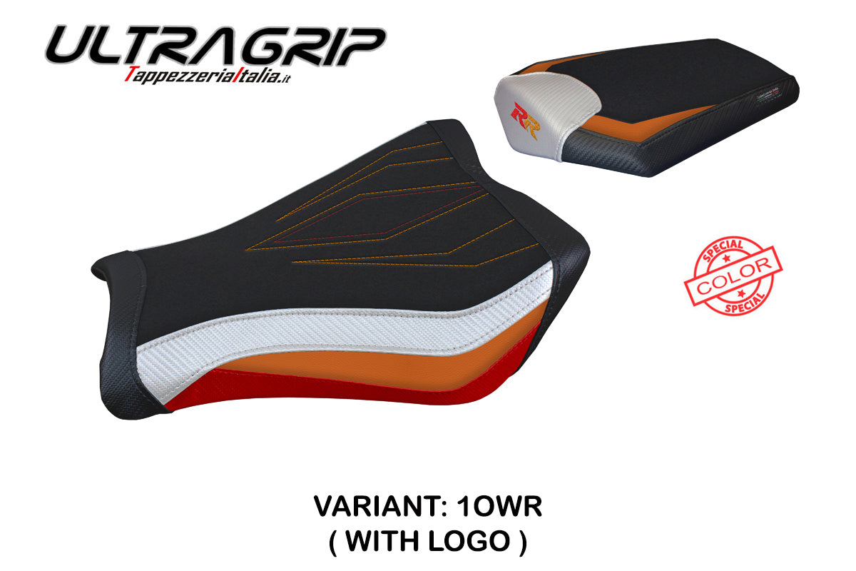 Honda CBR1000RR 2008-2015 2016 Seat Cover Tappezzeria Ultragrip Orange White