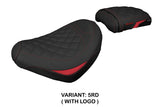 Honda CMX 500 Rebel 2017-2024 Seat Cover Tappezzeria Red Black Diamond Stitch