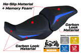 Honda CB300R 2018-2020 2021 2022 2023 2024 Seat Cover Tappezzeria Comfort Blue