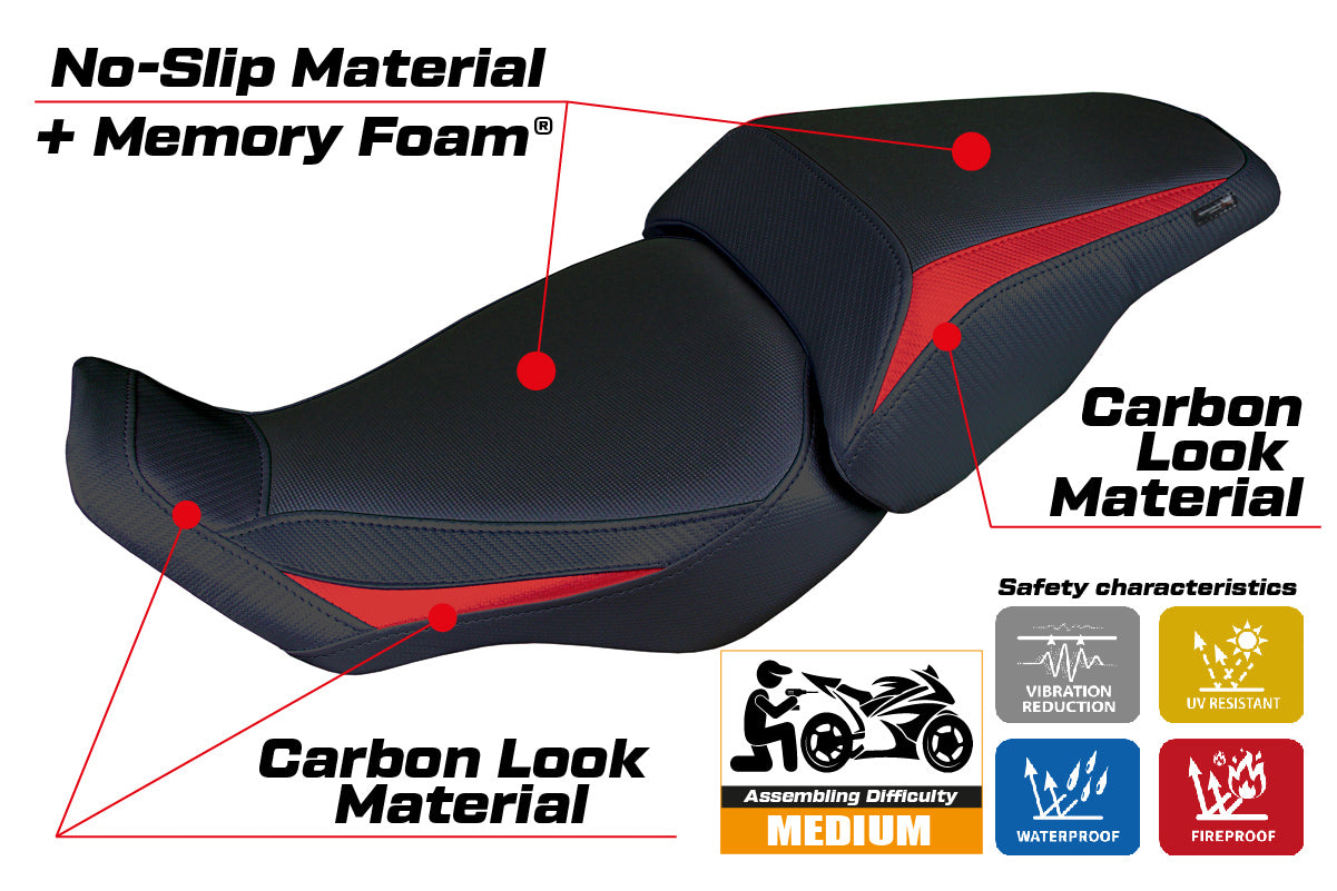 Honda CB300R 2018-2020 2021 2022 2023 2024 Seat Cover Tappezzeria Comfort Red