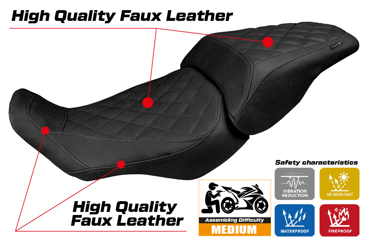 Honda CB300R 2018-2021 2022 2023 2024 Seat Cover Tappezzeria Vintage Black