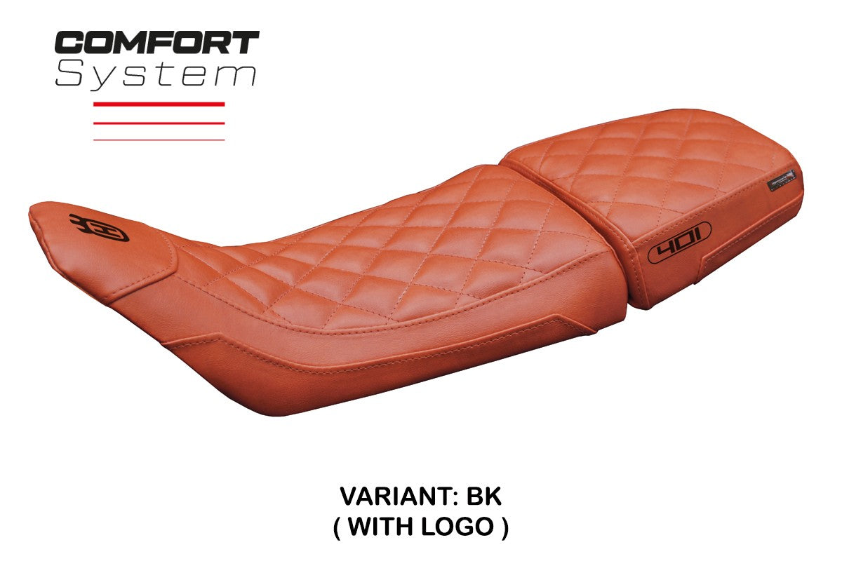 Husqvarna Svartpilen 401 2018-2023 Seat Cover Tappezzeria Vintage Comfort Brick