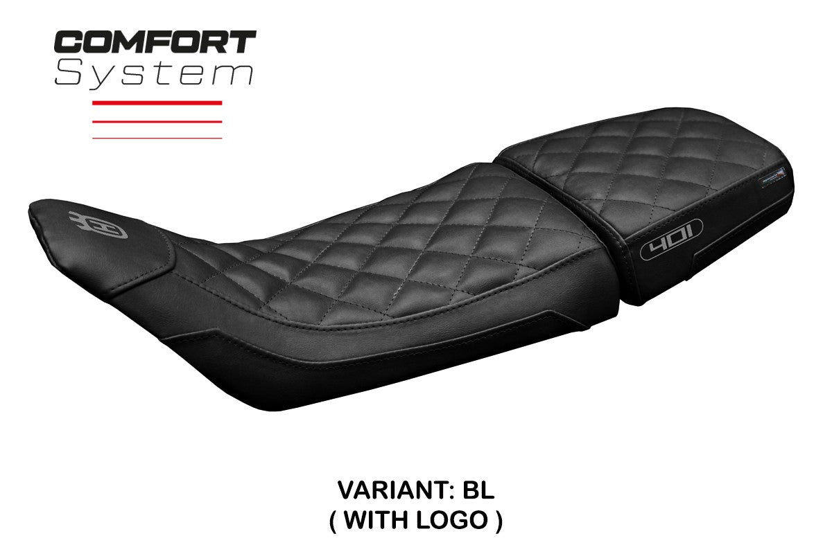 Husqvarna Svartpilen 401 2018-2023 Seat Cover Tappezzeria Vintage Comfort Black