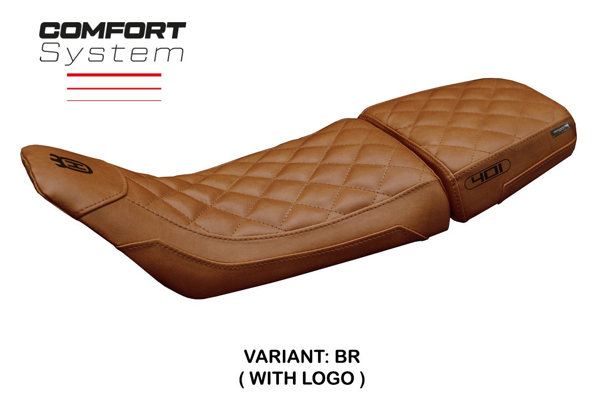Husqvarna Svartpilen 401 2018-2023 Seat Cover Tappezzeria Vintage Comfort Brown
