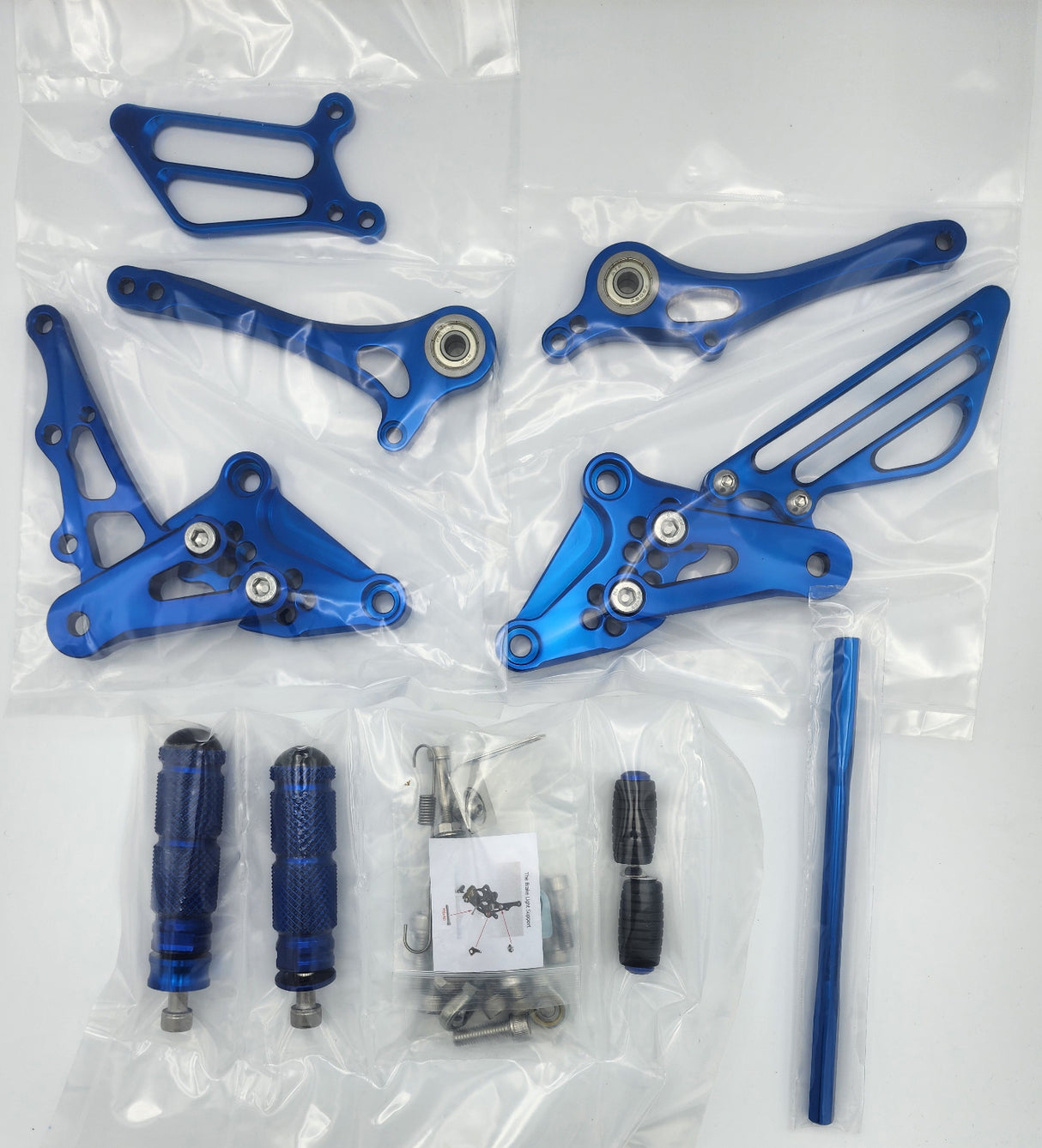 Suzuki GSXR 1300 Hayabusa 1999-2020 Rearsets in Blue