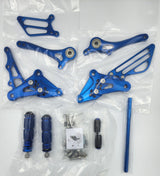 Suzuki GSXR 1300 Hayabusa 1999-2020 Rearsets in Blue