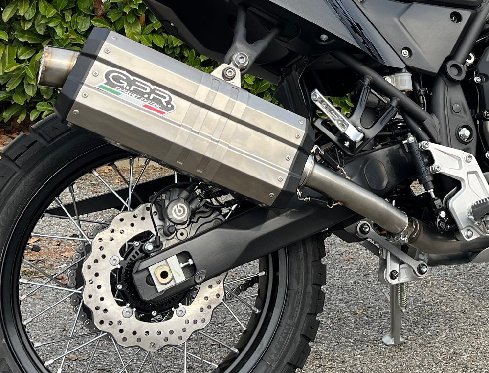 GPR Exhaust for Bmw R1250GS - Adventure 2021-2023, DUNE Poppy, Slip-on Exhaust Including Removable DB Killer and Link Pipe