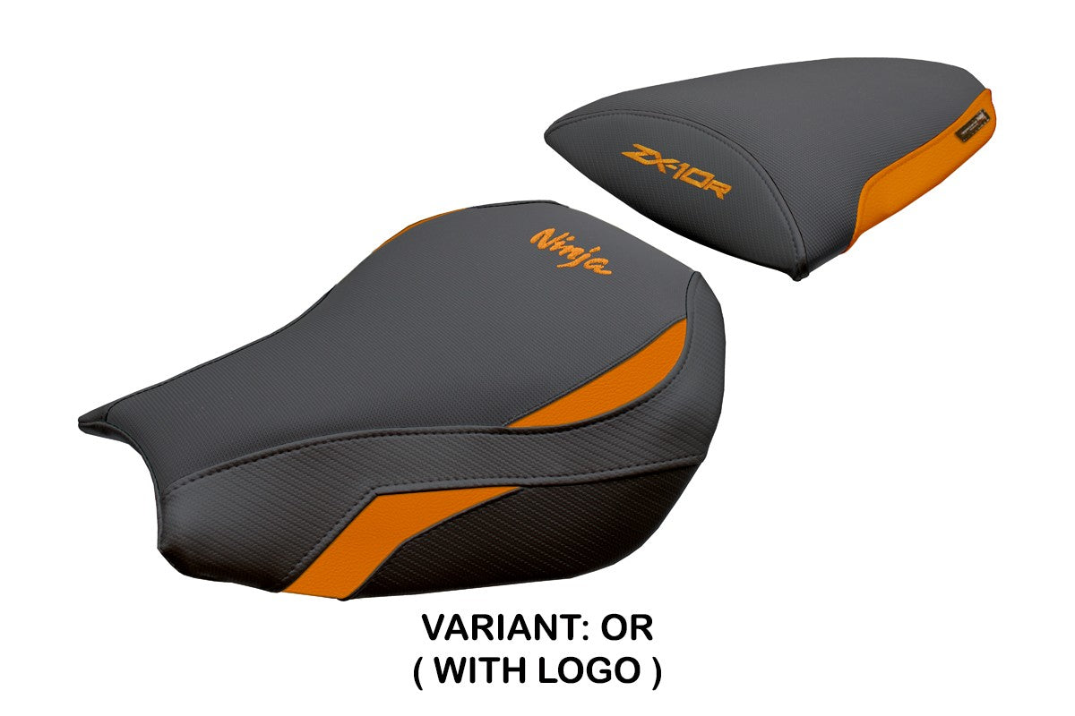 Kawasaki Ninja ZX 10 R 2006-2007 Seat Cover Tappezzeria Orange Black