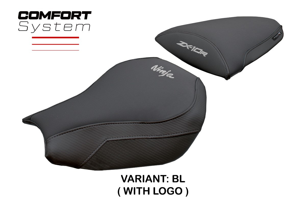 Kawasaki Ninja ZX 10 R 2006-2007 Seat Cover Tappezzeria Comfort Black