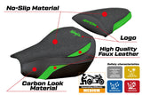 Kawasaki Ninja ZX 10 R 2006-2007 Seat Cover Tappezzeria Ultragrip Green Black