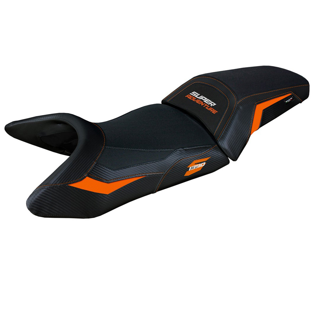 KTM 1390 Super Adventure S 2025 Seat Cover Tappezzeria Orange Black