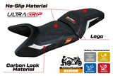 KTM 1390 Super Adventure S 2025 Seat Cover Tappezzeria Ultragrip White Black
