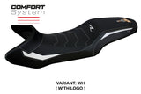 KTM 1390 Super Adventure R 2025 Seat Cover Tappezzeria Comfort White Black