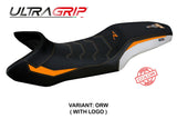 KTM 1390 Super Adventure R 2025 Seat Cover Tappezzeria Ultragrip Orange White