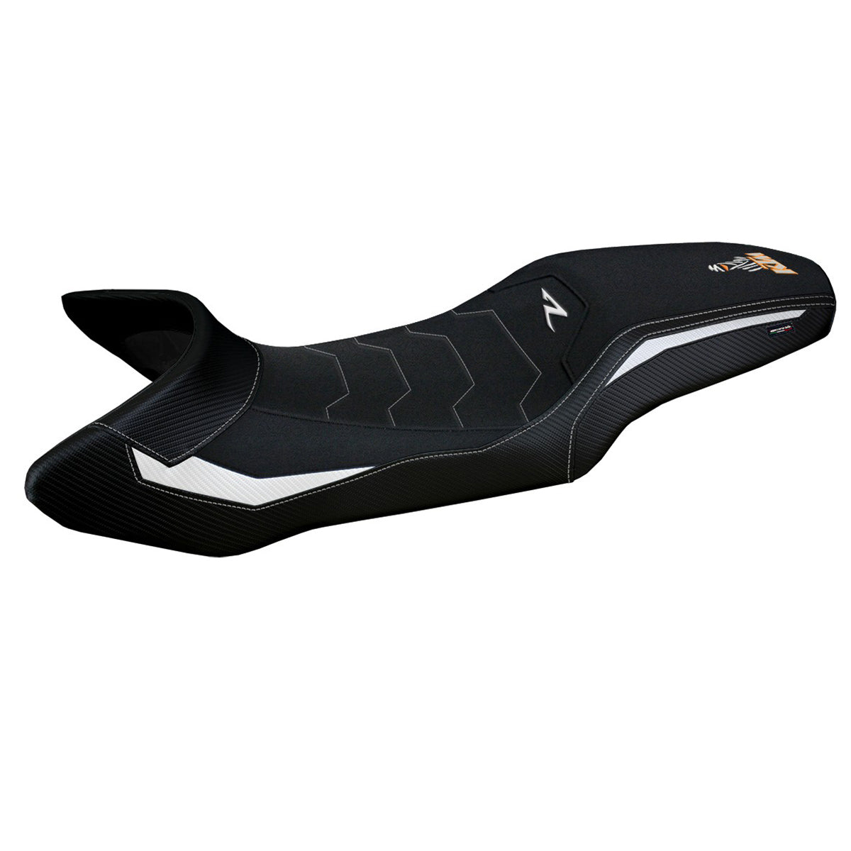 KTM 1390 Super Adventure R 2025 Seat Cover Tappezzeria Ultragrip White Black