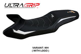 KTM 1390 Super Adventure R 2025 Seat Cover Tappezzeria Ultragrip White Black