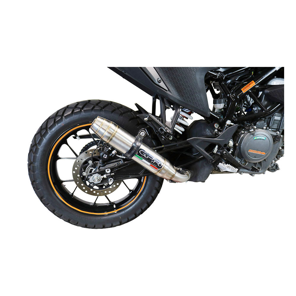 KTM Adventure 390 2020 Exhaust GPR Slip-on Deeptone Inox