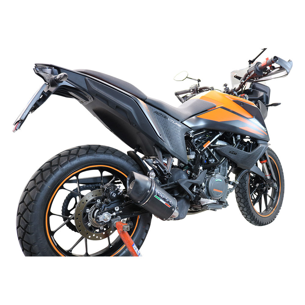 GPR Exhaust System Ktm Adventure 390 2021-2023, Furore Evo4 Nero, Slip-on Exhaust Including Removable DB Killer and Link Pipe