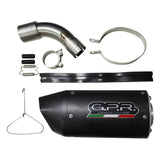 GPR Exhaust System Ktm Adventure 390 2021-2023, Furore Evo4 Nero, Slip-on Exhaust Including Removable DB Killer and Link Pipe