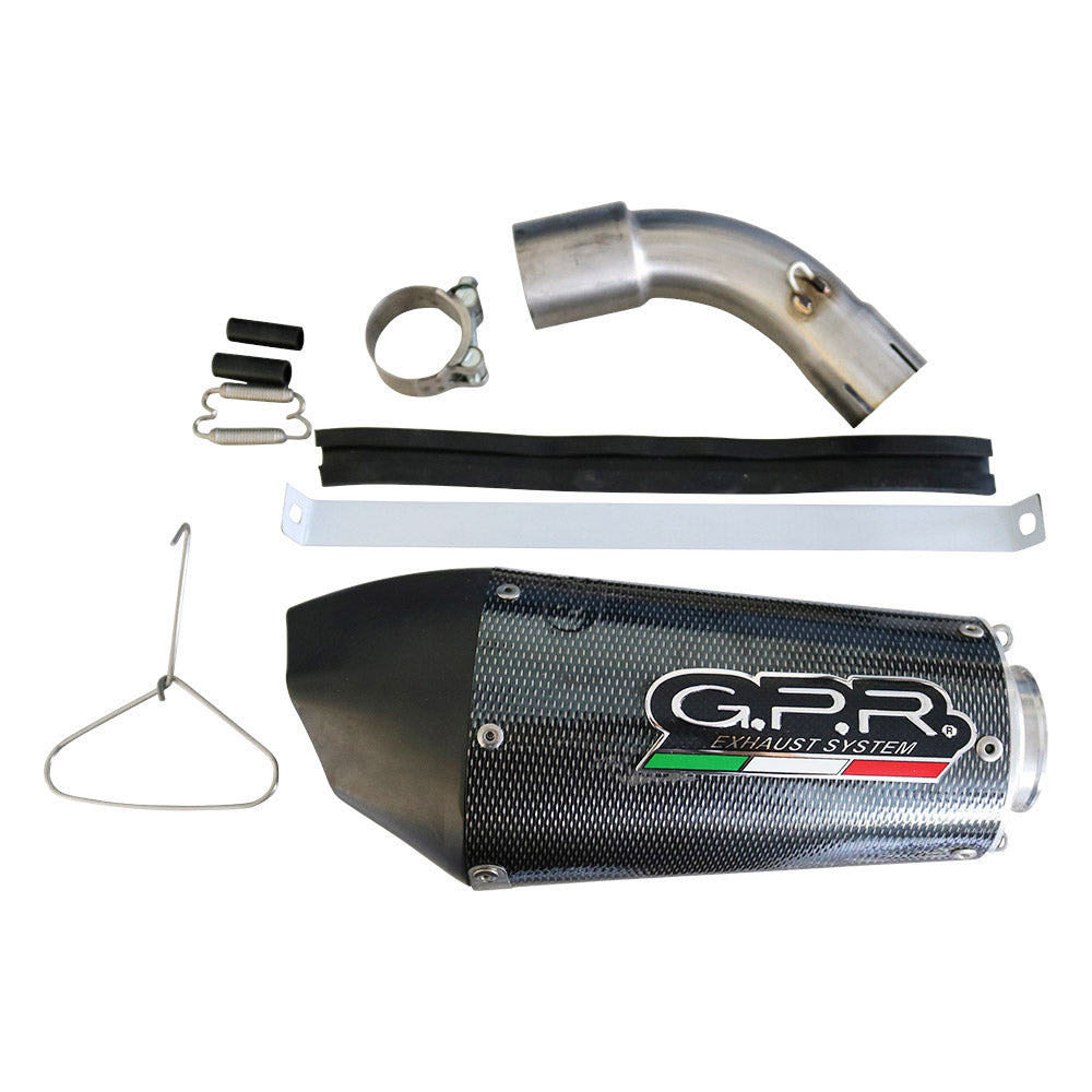 GPR Exhaust System Ktm Adventure 390 2021-2023, GP Evo4 Poppy, Slip-on Exhaust Including Removable DB Killer and Link Pipe