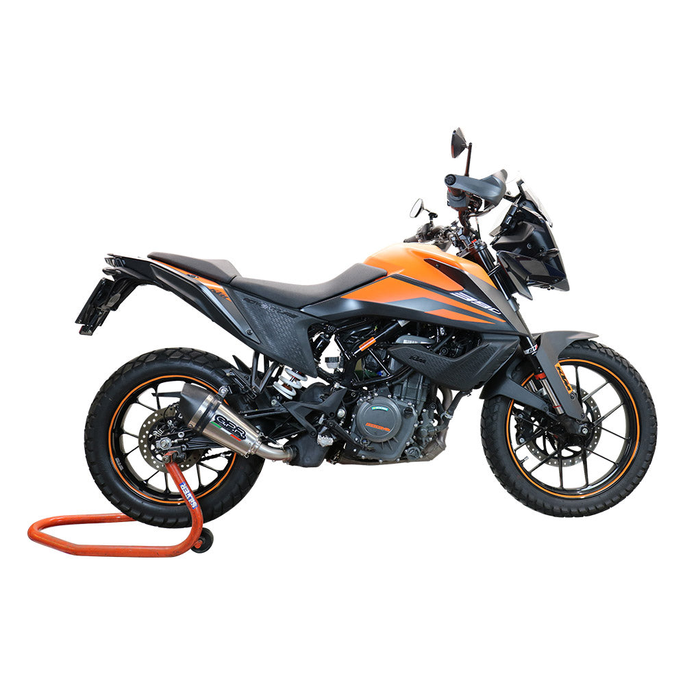 GPR Exhaust System Ktm Adventure 390 2021-2023, GP Evo4 Titanium, Slip-on Exhaust Including Removable DB Killer and Link Pipe