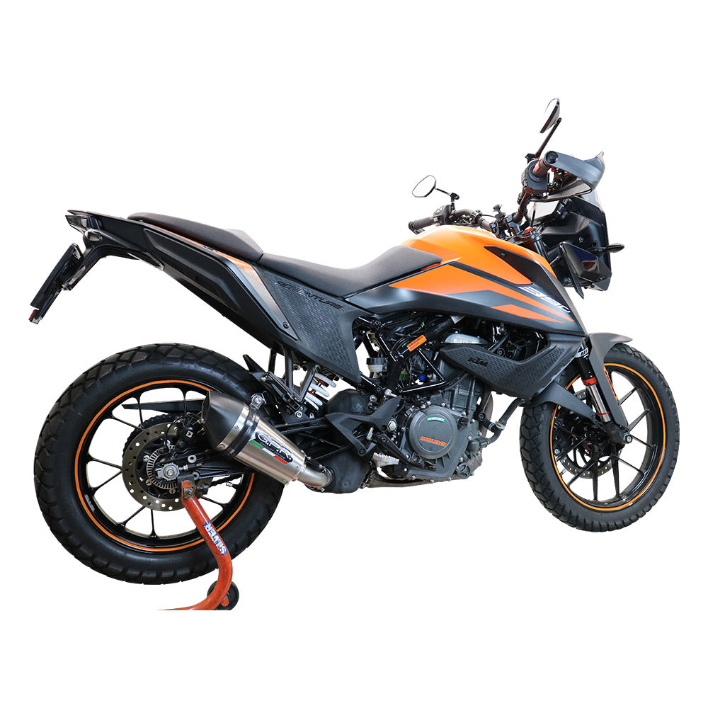 GPR Exhaust System Ktm Adventure 390 2021-2023, GP Evo4 Titanium, Slip-on Exhaust Including Removable DB Killer and Link Pipe