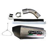 GPR Exhaust System Ktm Adventure 390 2021-2023, GP Evo4 Titanium, Slip-on Exhaust Including Removable DB Killer and Link Pipe