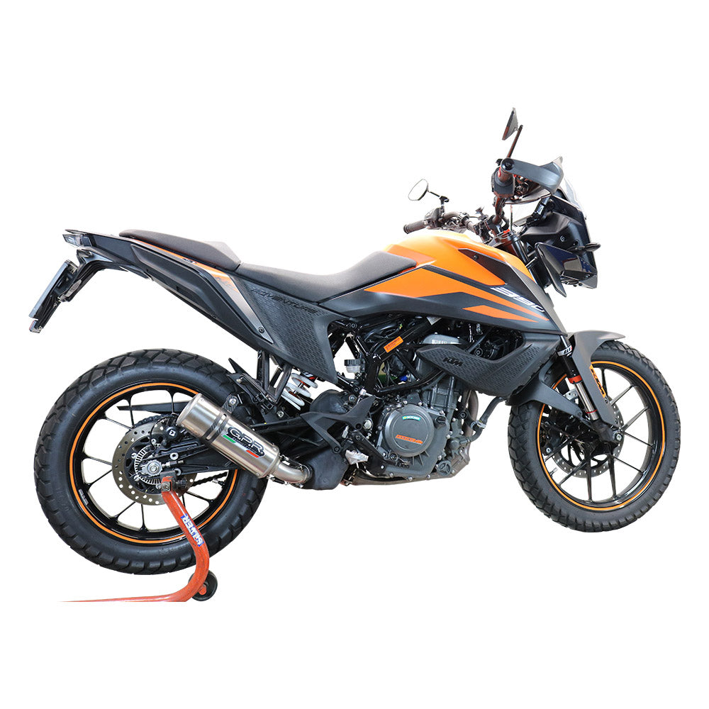 GPR Exhaust System Ktm Adventure 390 2021-2023, M3 Inox , Slip-on Exhaust Including Removable DB Killer and Link Pipe