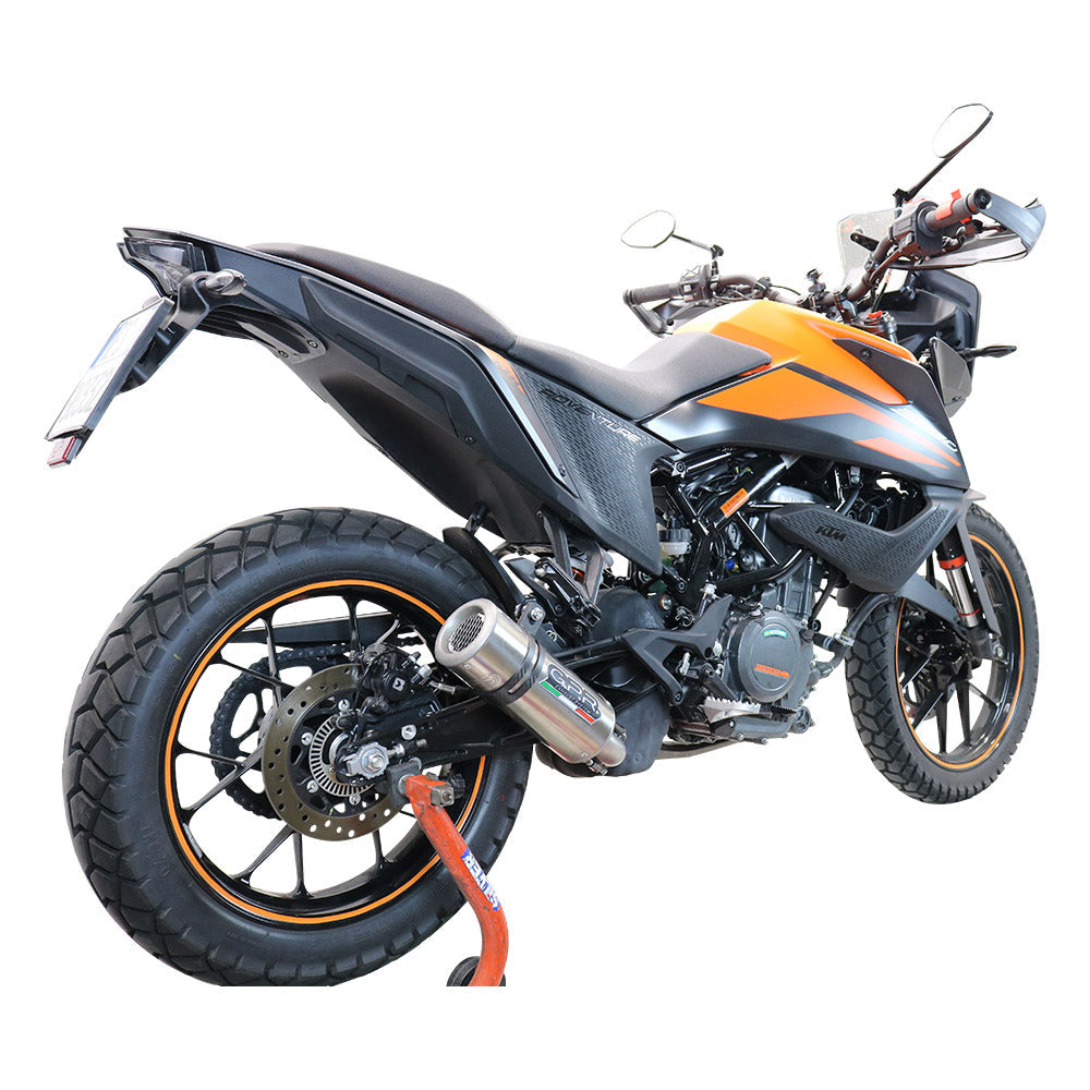 GPR Exhaust System Ktm Adventure 390 2021-2023, M3 Titanium Natural, Slip-on Exhaust Including Removable DB Killer and Link Pipe